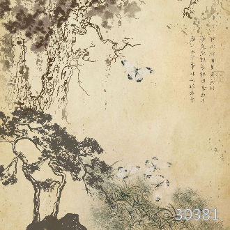 Пейзаж с аистом