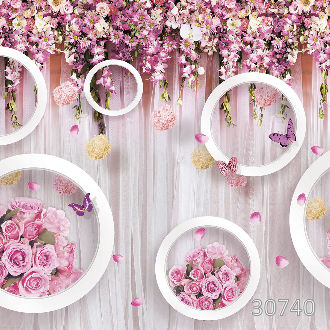 Летние цветы и круги