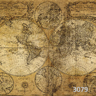 Старинная карта мира