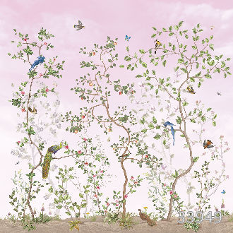 Blooming garden pink