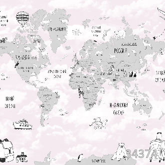 Карта мира - Чемоданы 2