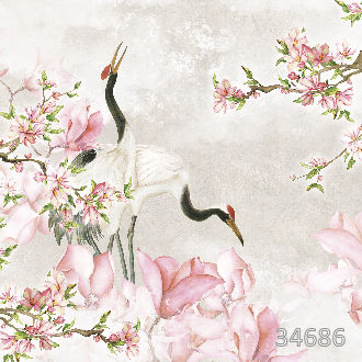 Аисты и сакура