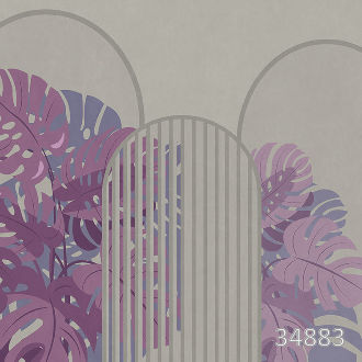 Розовые листья монстеры