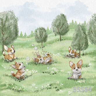 Корги на прогулке